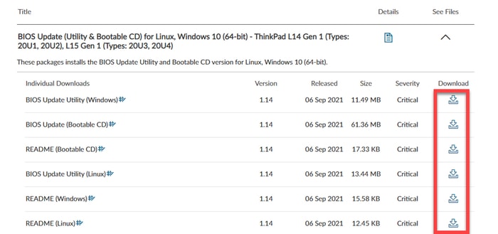 Download latest BIOS update