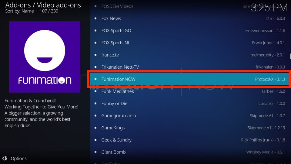 Funimation - Kodi Addons