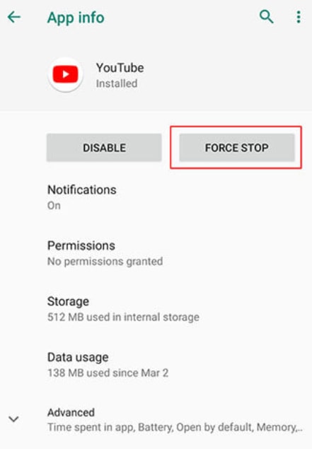 Restart your youtube Application