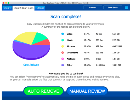 Start Scan in Easy Mode of Easy Duplicate Finder